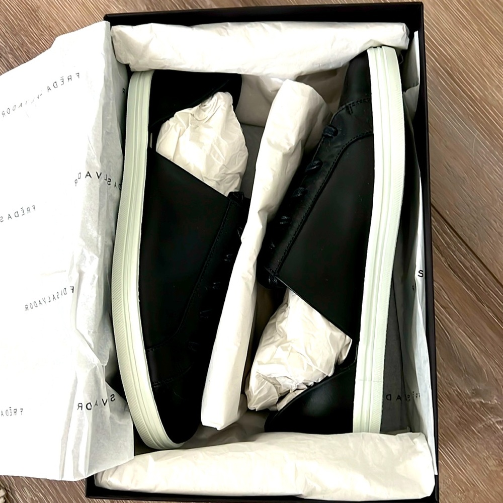 Freda Salvador Black Calf EDA D'ORSAY SNEAKER